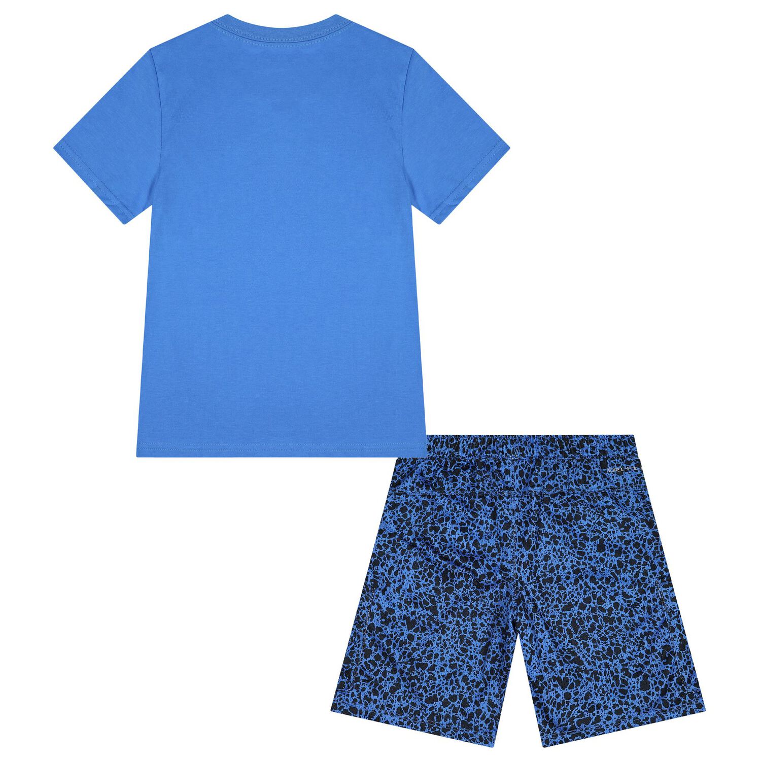 Boys Blue & Black Logo Shorts Set, 1, hi-res