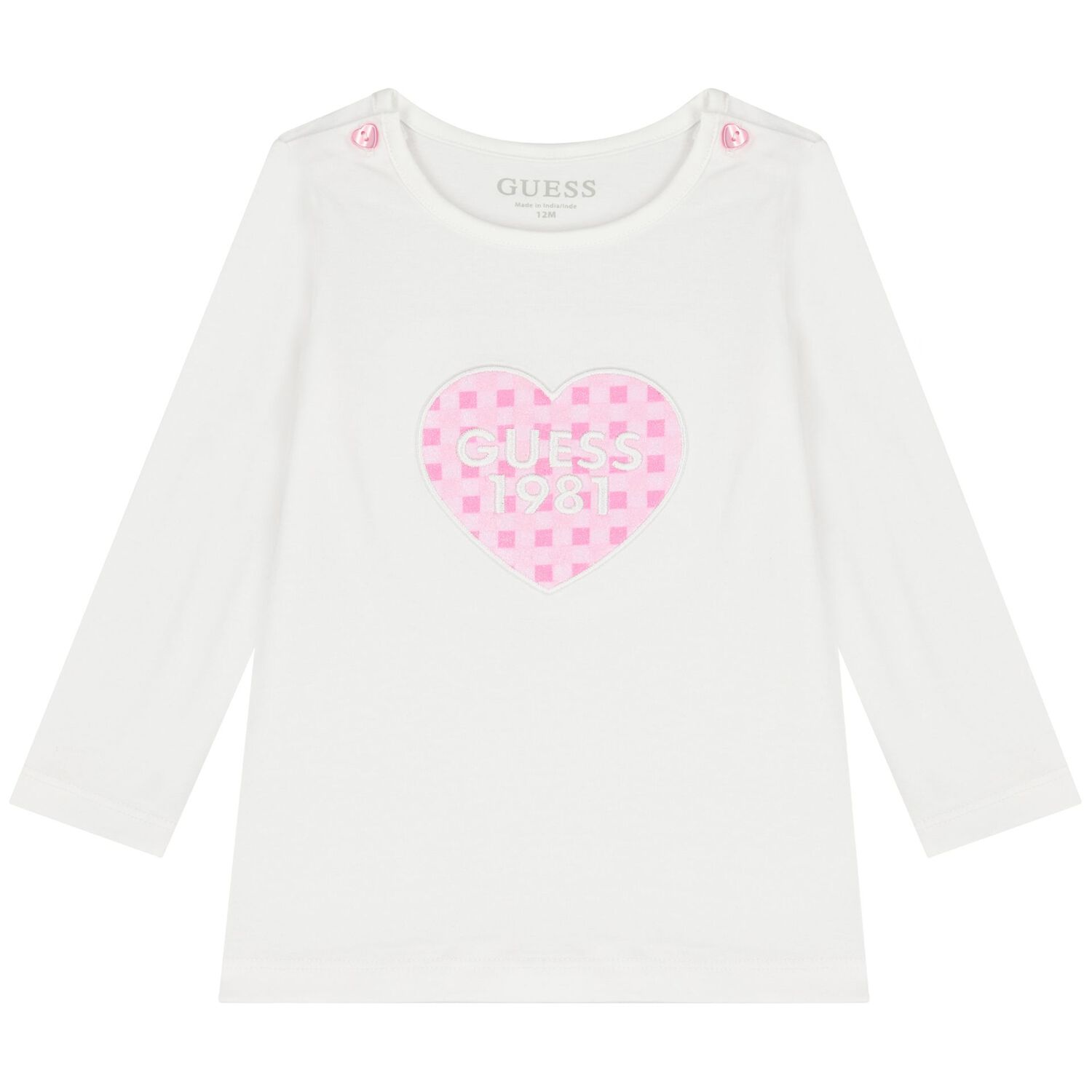 Baby Girls White & Pink Heart Leggings Set, 1, hi-res
