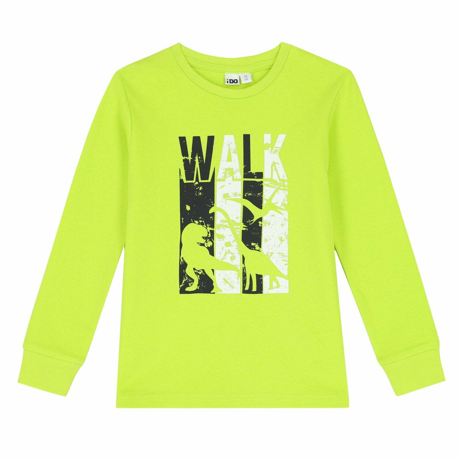 Boys Neon Green Long Sleeve Top, 1, hi-res