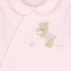 Baby Girls Pink Teddy Babygrow, 1, hi-res