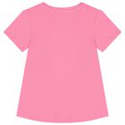 Girls Pink Logo T-Shirt, 3, hi-res