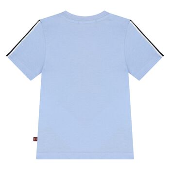 Younger Boys Blue Logo T-Shirt