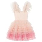 Girls Coral Embellished Tutu Dress, 1, hi-res