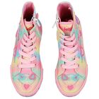 Girls Rainbow Logo Trainers, 1, hi-res