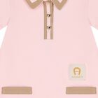 Younger Girls Pink Logo Polo Dress, 2, hi-res