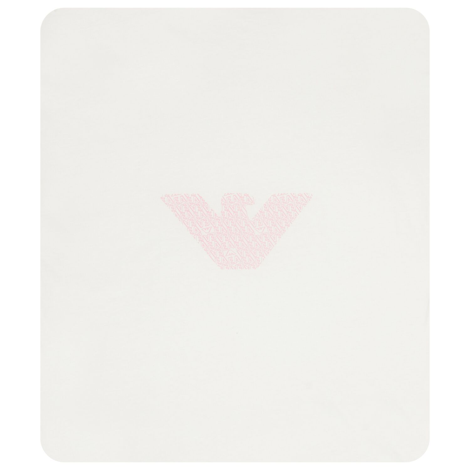 Baby Girls Ivory & Pink Logo Blanket, 5, hi-res