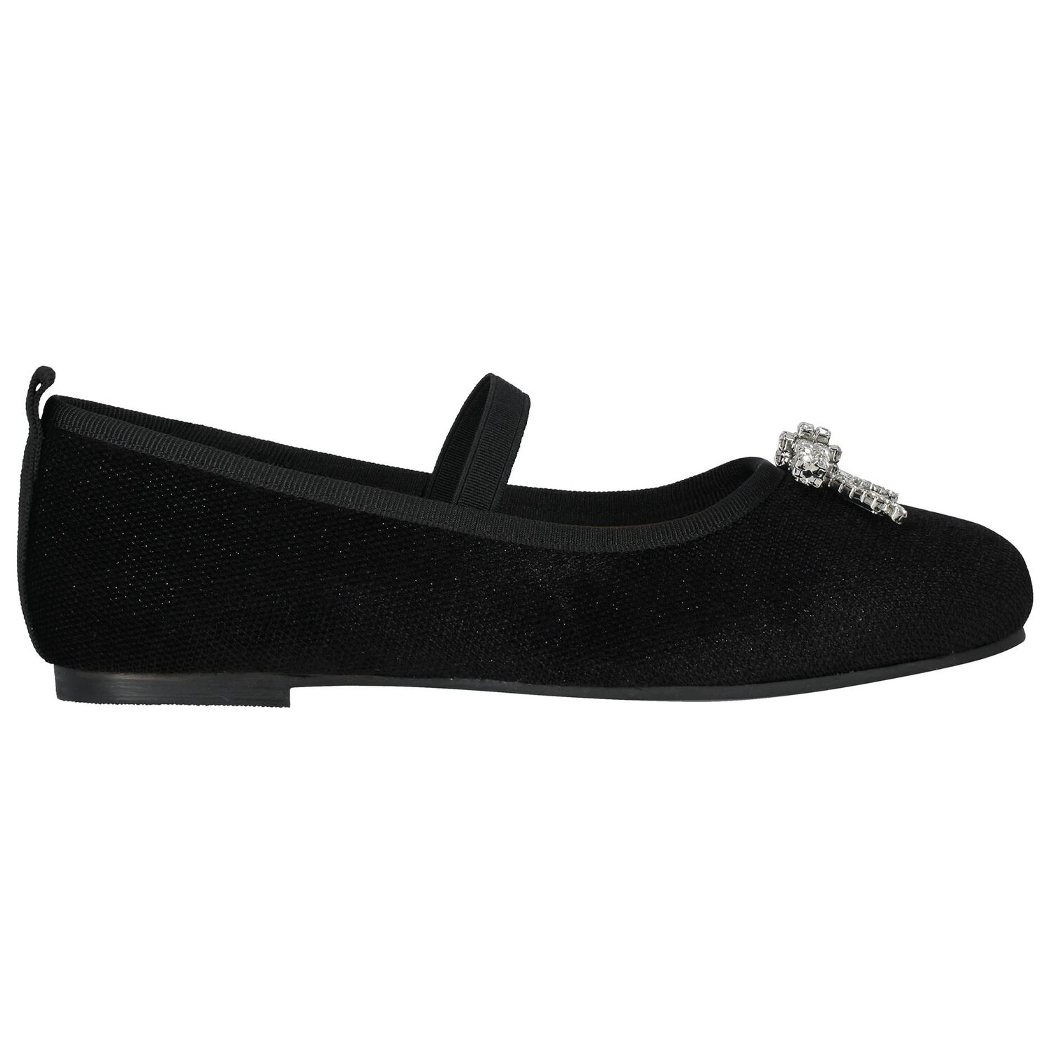 Girls Black Embellished Shoes, 1, hi-res image number null