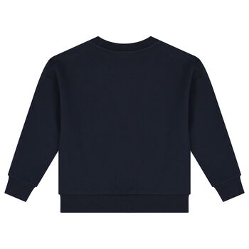 Boys Navy Blue Logo Sweatshirt