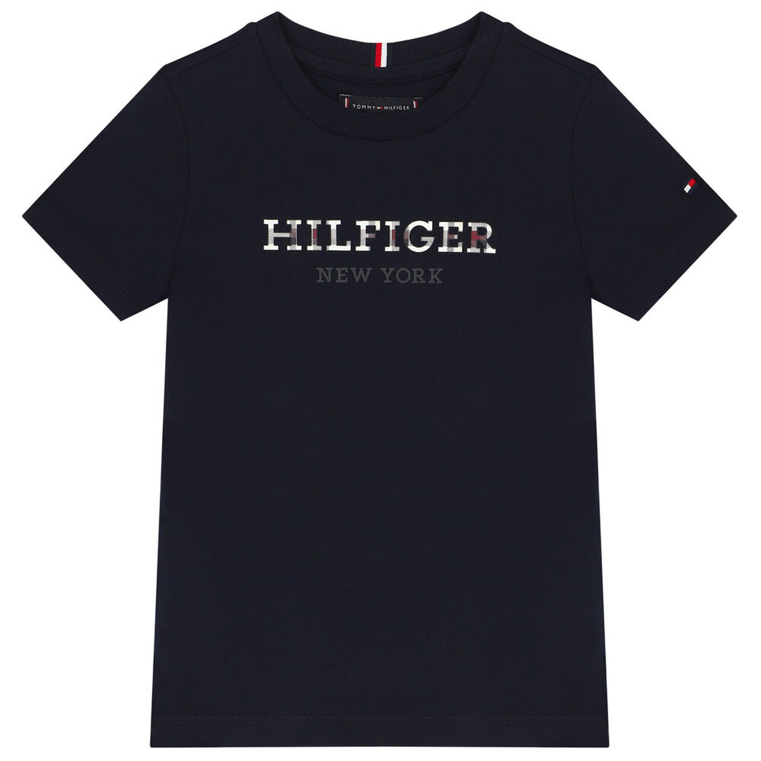 Boys Navy Blue Logo T-Shirt, 4, hi-res