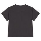 Younger Boys Grey Football T-Shirt, 2, hi-res