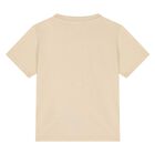 Younger Beige Logo T-Shirt, 1, hi-res
