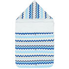 Blue & White Zigzag Baby Nest, 1, hi-res