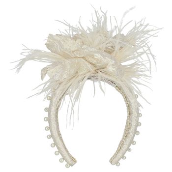 Girls Ivory Flower Headband
