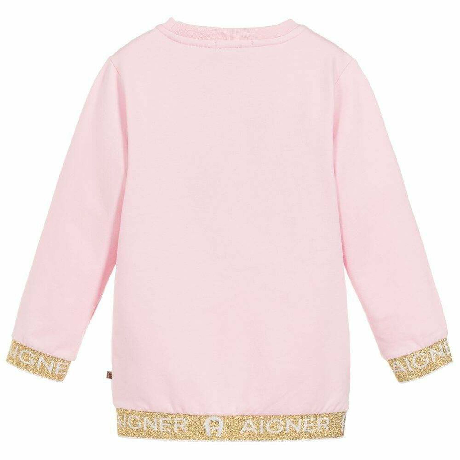 Girls Pink Logo Sweatshirt, 1, hi-res