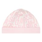 Baby Girls Ivory & Pink Logo Babygrow Gift Set, 1, hi-res