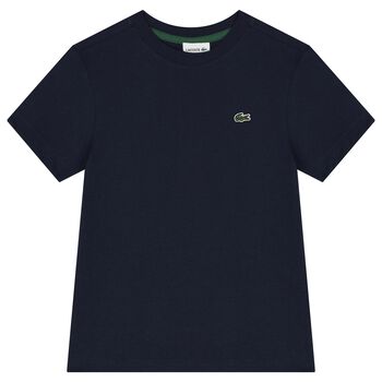 Boys Navy Blue Logo T-Shirt