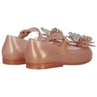 Girls Pink & Gold Butterly Jelly Shoes, 1, hi-res