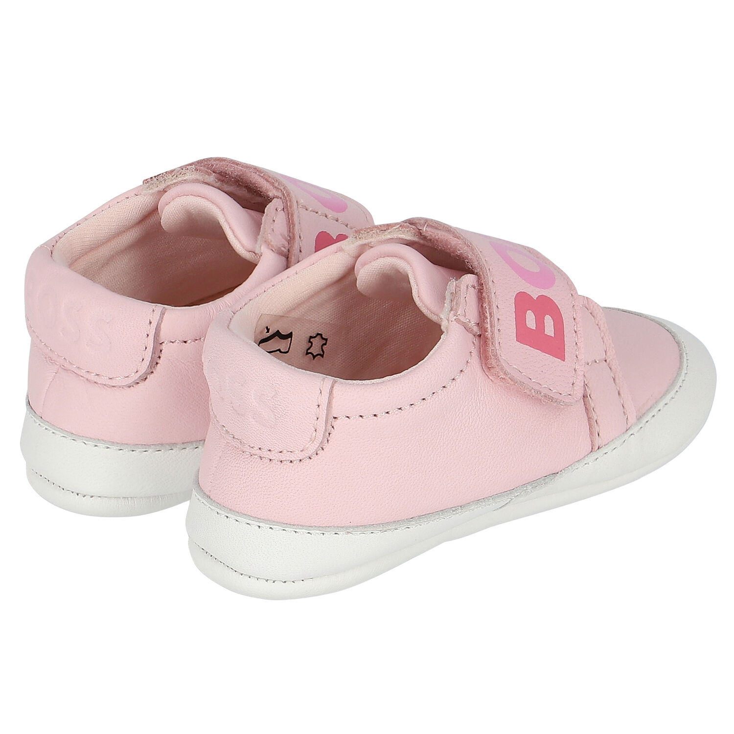 Pink Logo Pre Walker Shoes, 1, hi-res