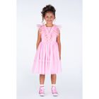 Girls Pink Tulle Dress, 1, hi-res