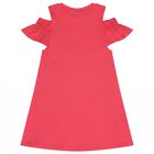 Girls Pink Ruffled Dress Set, 1, hi-res