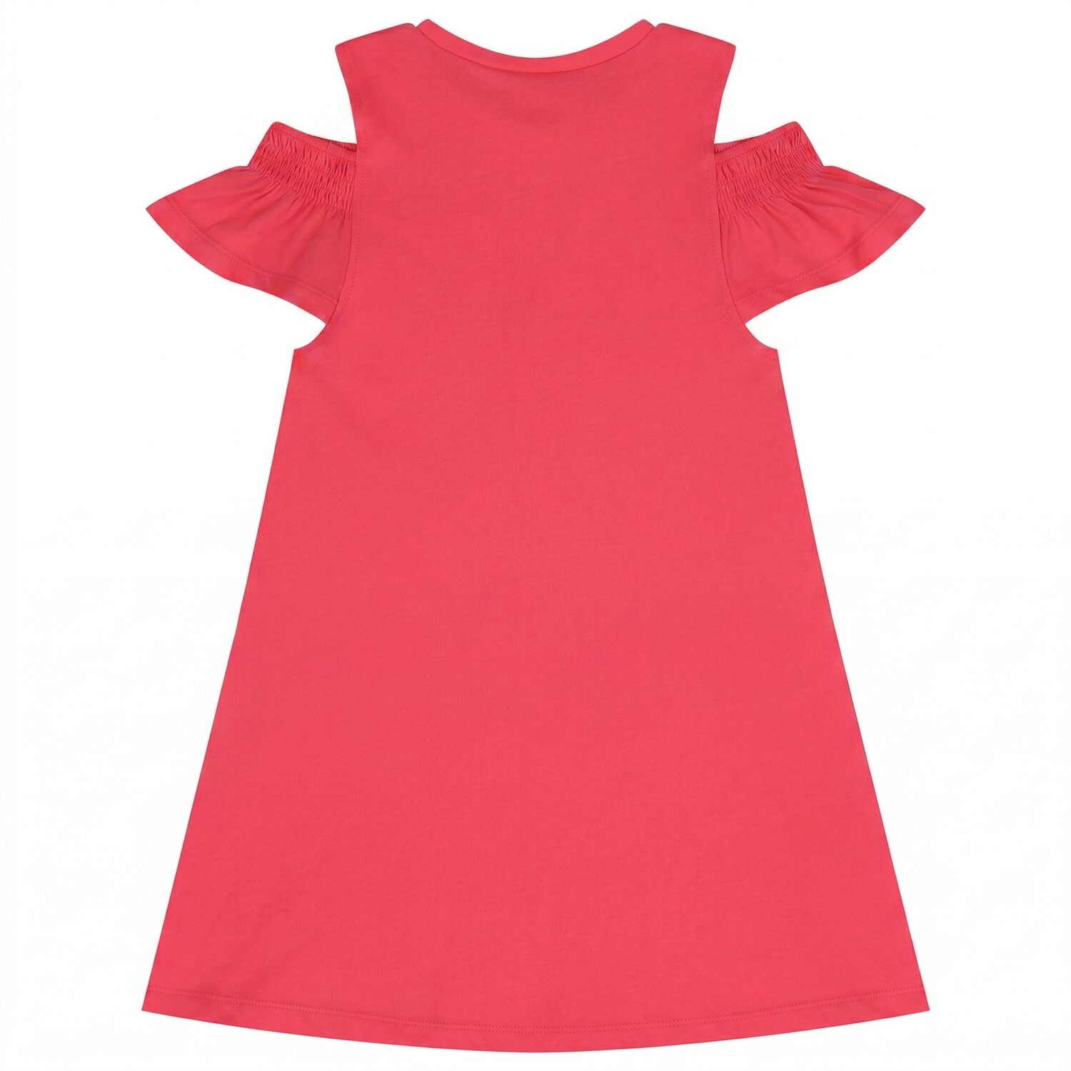 Girls Pink Ruffled Dress Set, 1, hi-res