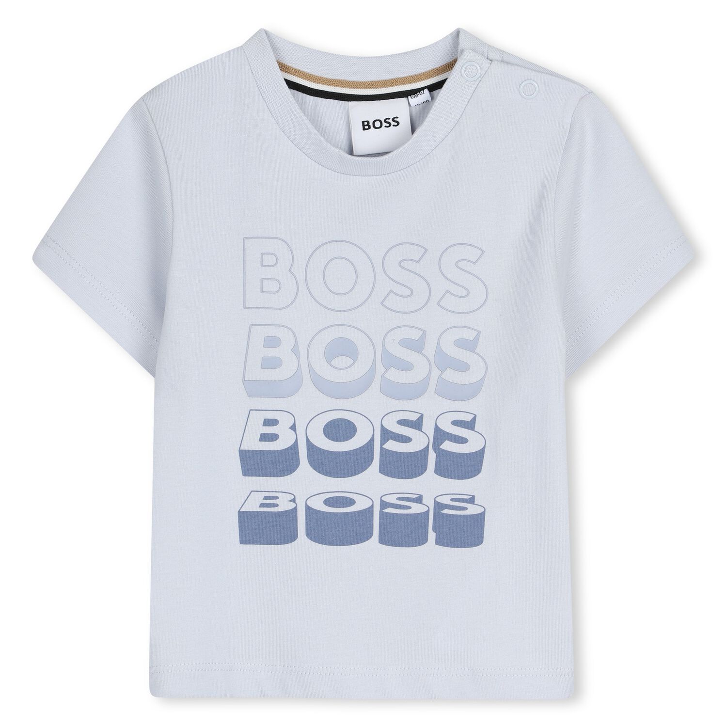 Younger Boys Blue Logo T-Shirt, 2, hi-res