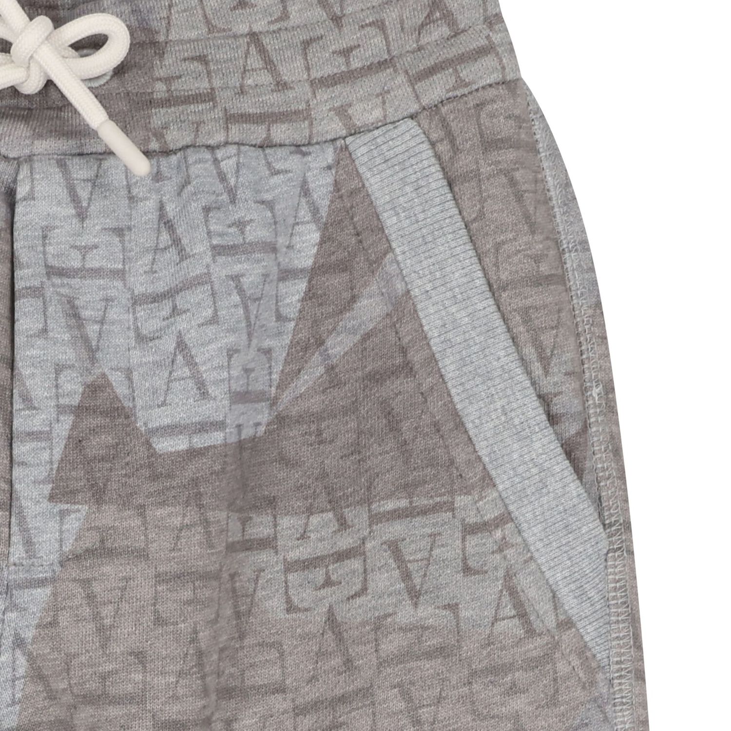 Boys Grey & Beige Logo Joggers, 2, hi-res