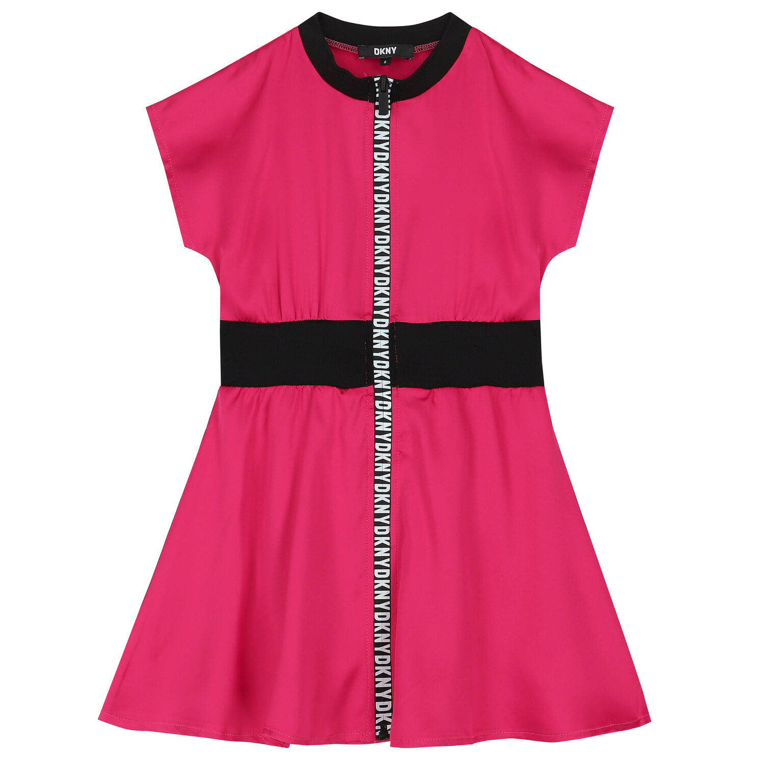 Girls Pink Logo Dress, 1, hi-res
