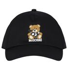 Black Teddy Bear Cap, 2, hi-res