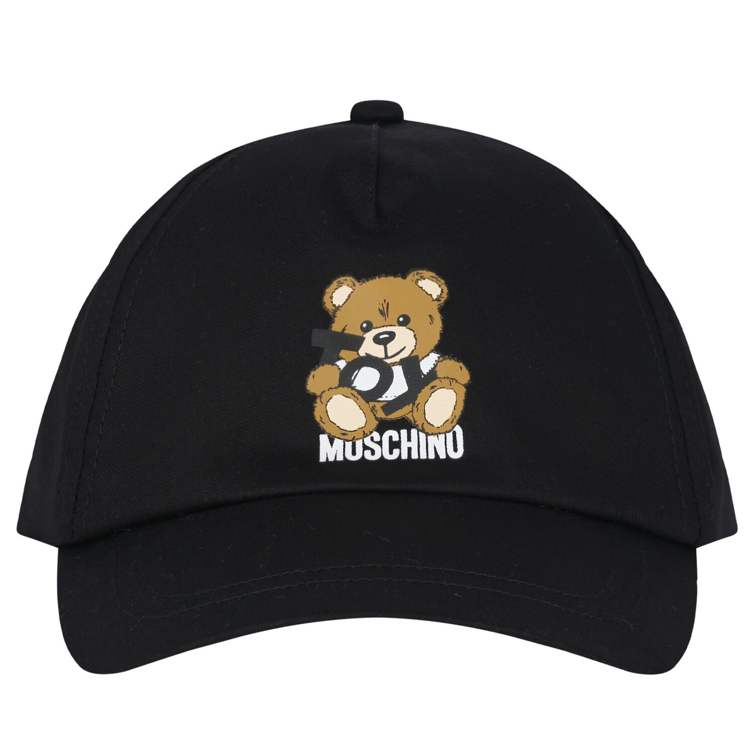 Black Teddy Bear Cap, 2, hi-res