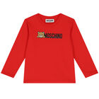 Red Teddy Bear Logo Long Sleeve Top, 3, hi-res