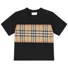 Black Check T-Shirt, 1, hi-res