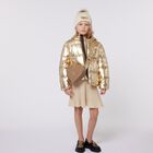 Girls Gold Heart Logo Hand Bag, 1, hi-res