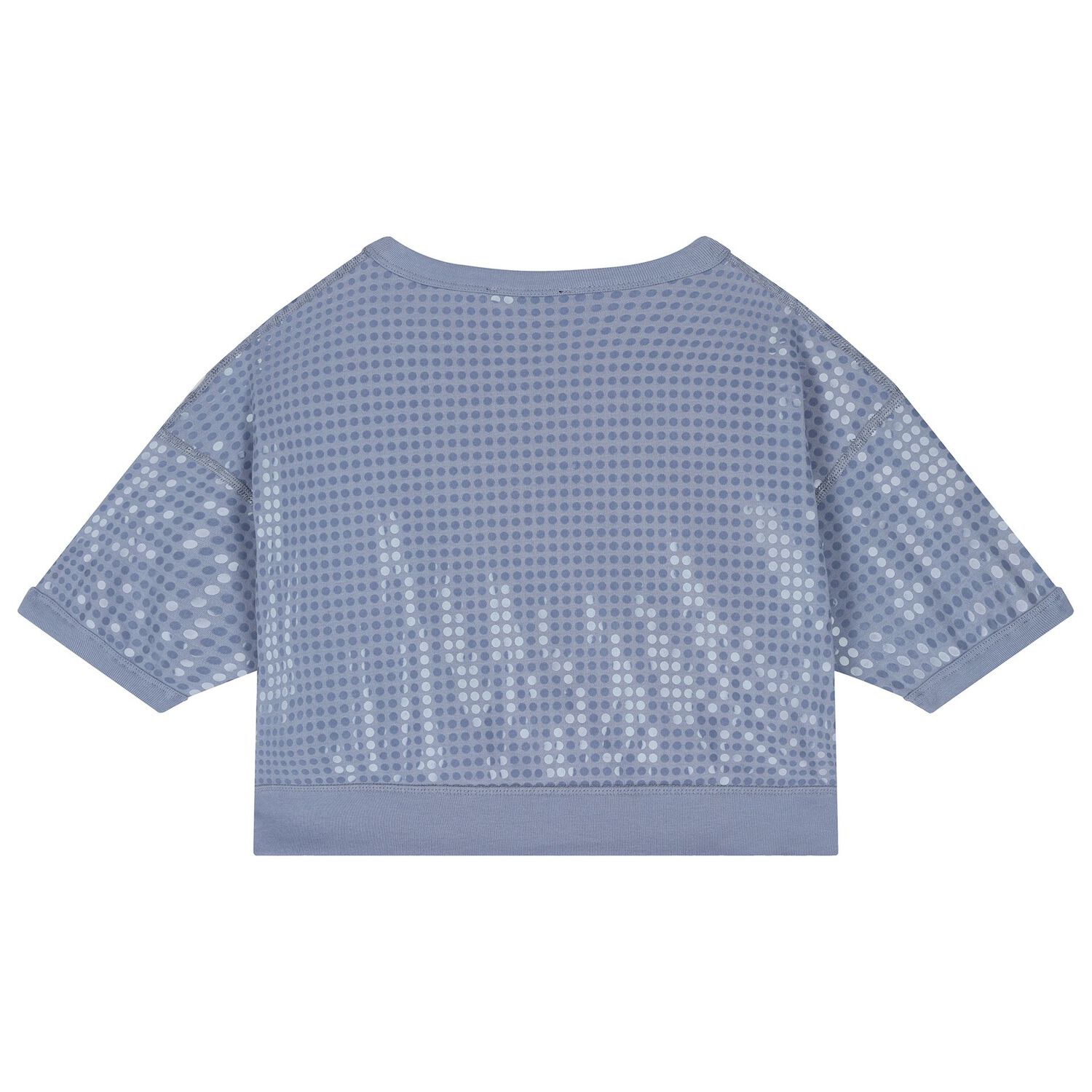 Girls Blue Sequin Sweatshirt, 2, hi-res
