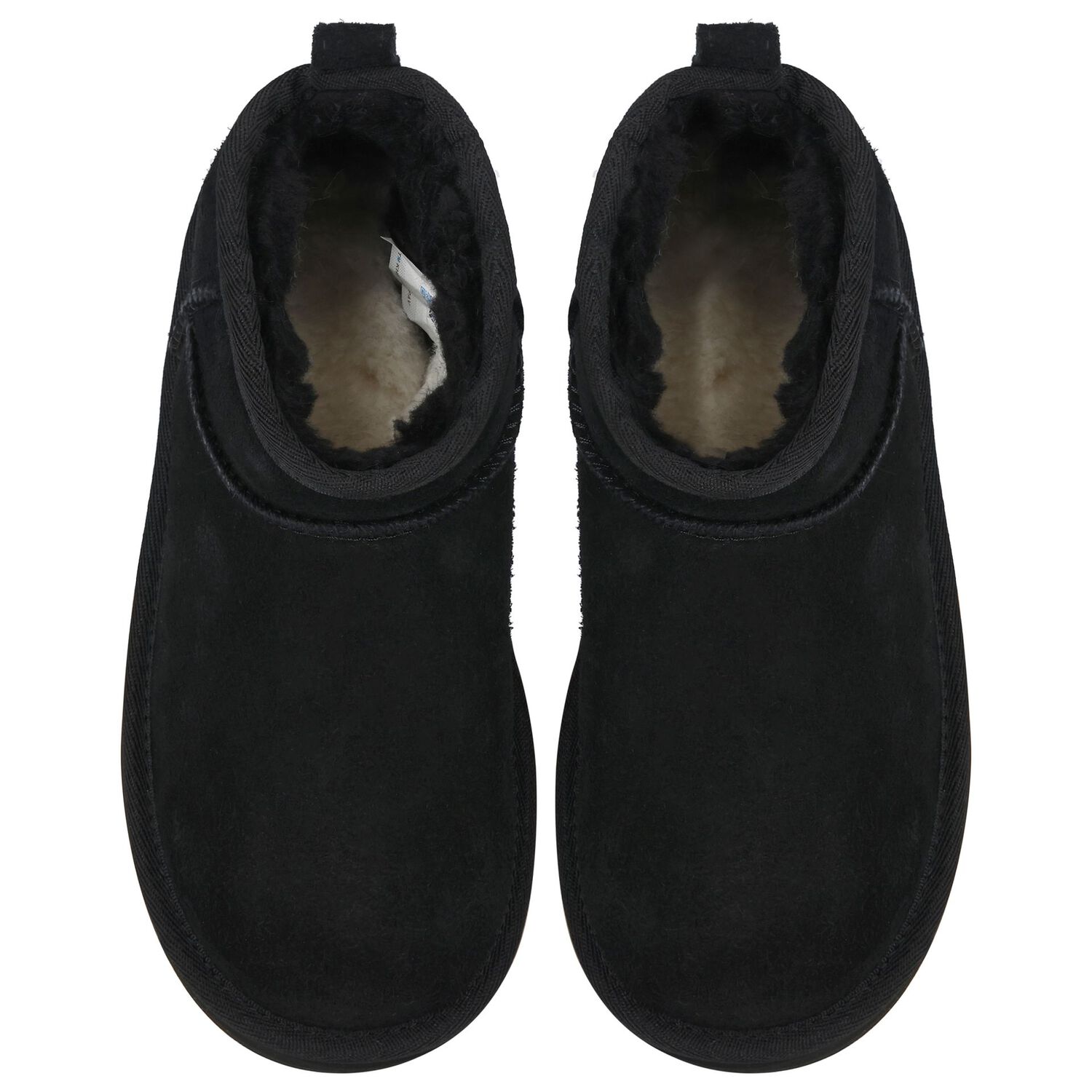 Girls Black Classic Ultra Mini Platform Suede Boots, 1, hi-res