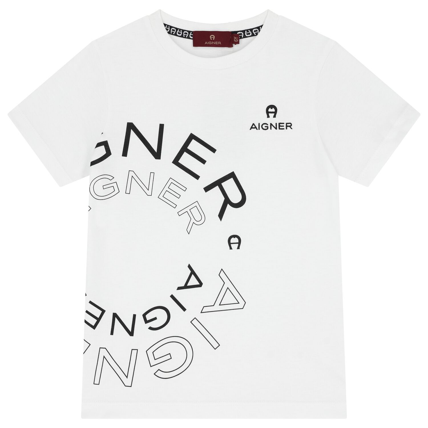 Boys White Logo T-Shirt, 1, hi-res image number null