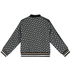 Boys Black & White Reversible Zip Up Top, 1, hi-res