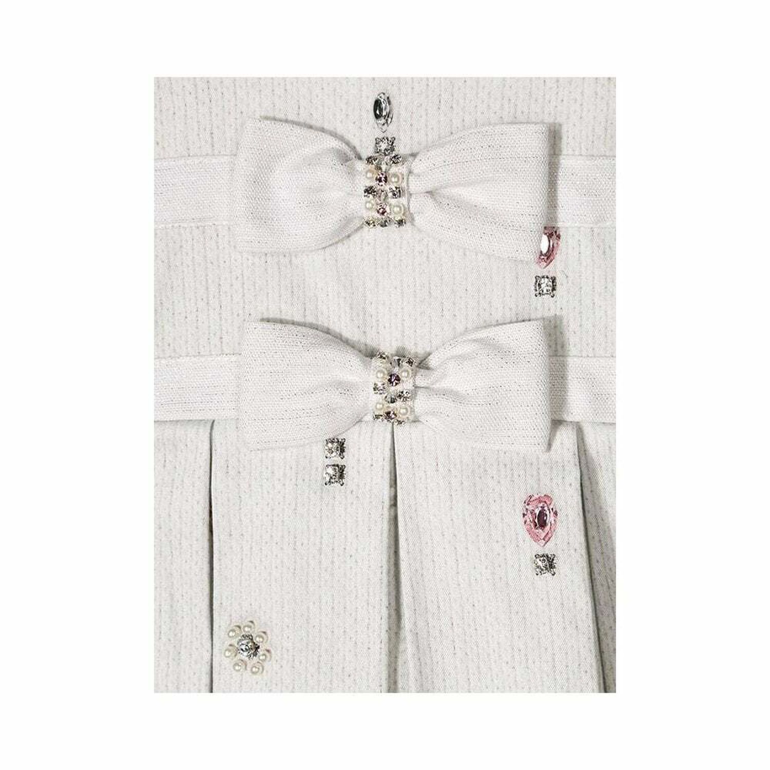 Girls Grey Printed Dress, 1, hi-res