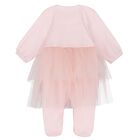 Girls Pink Tutu Babygrow, 1, hi-res