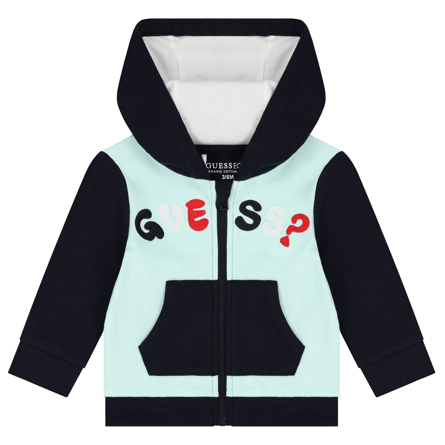 Baby Boys Navy Blue & Green Logo 3-Piece Tracksuit, 1, hi-res