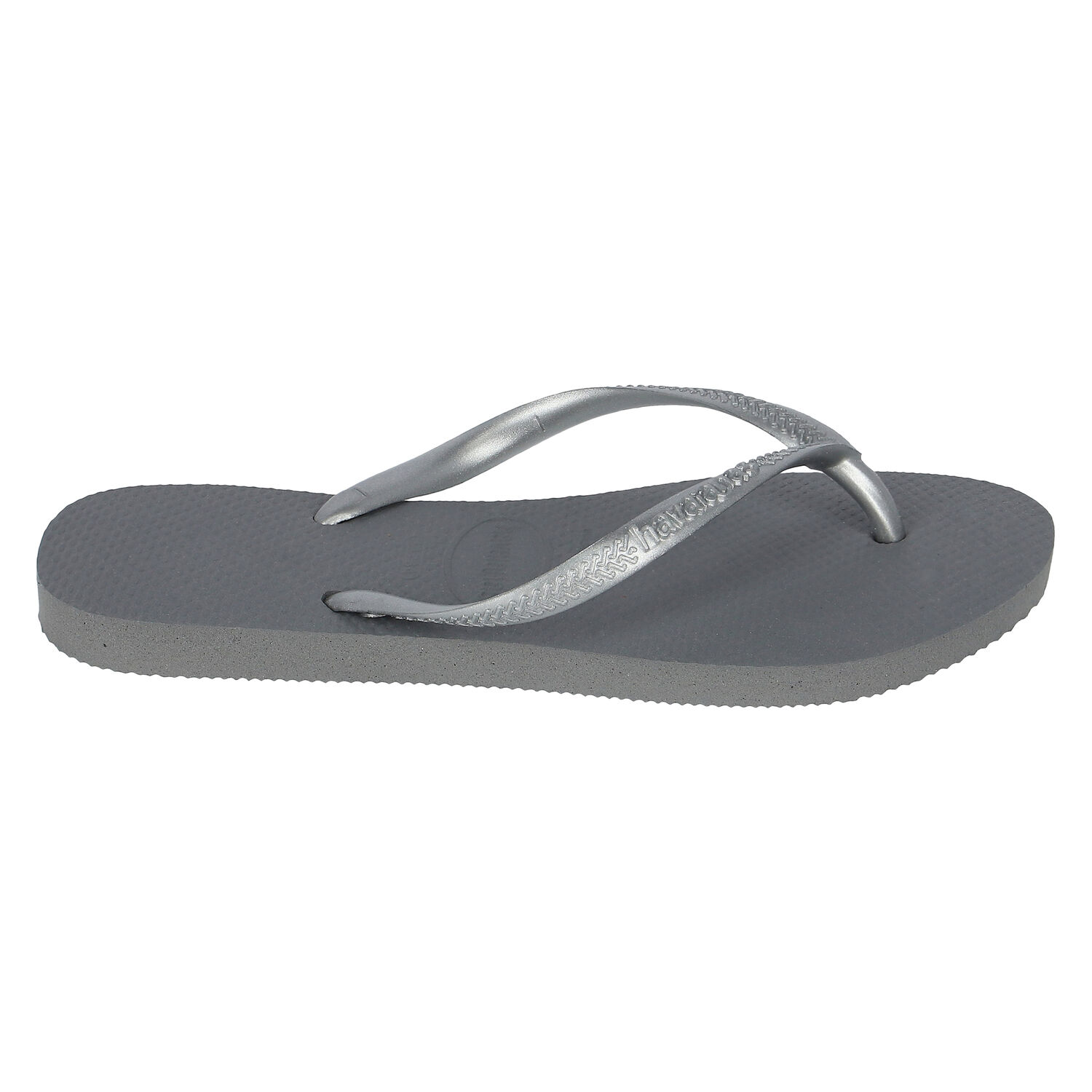 Girls Grey Logo Flip Flops, 1, hi-res image number null