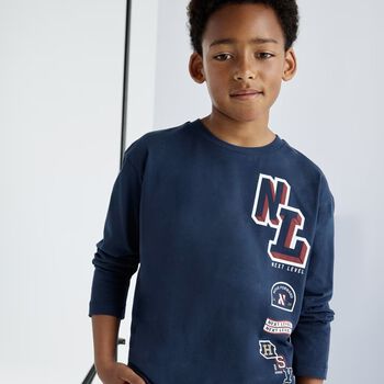 Boys Blue Long Sleeve Top