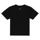Girls Black Logo T-shirt, 1, hi-res