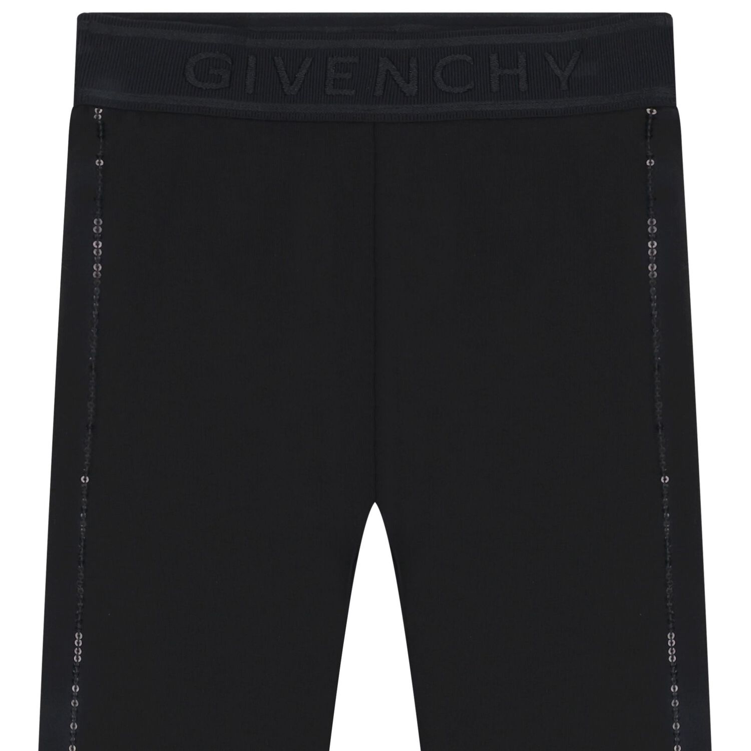 Girls Black Logo Leggings, 1, hi-res image number null