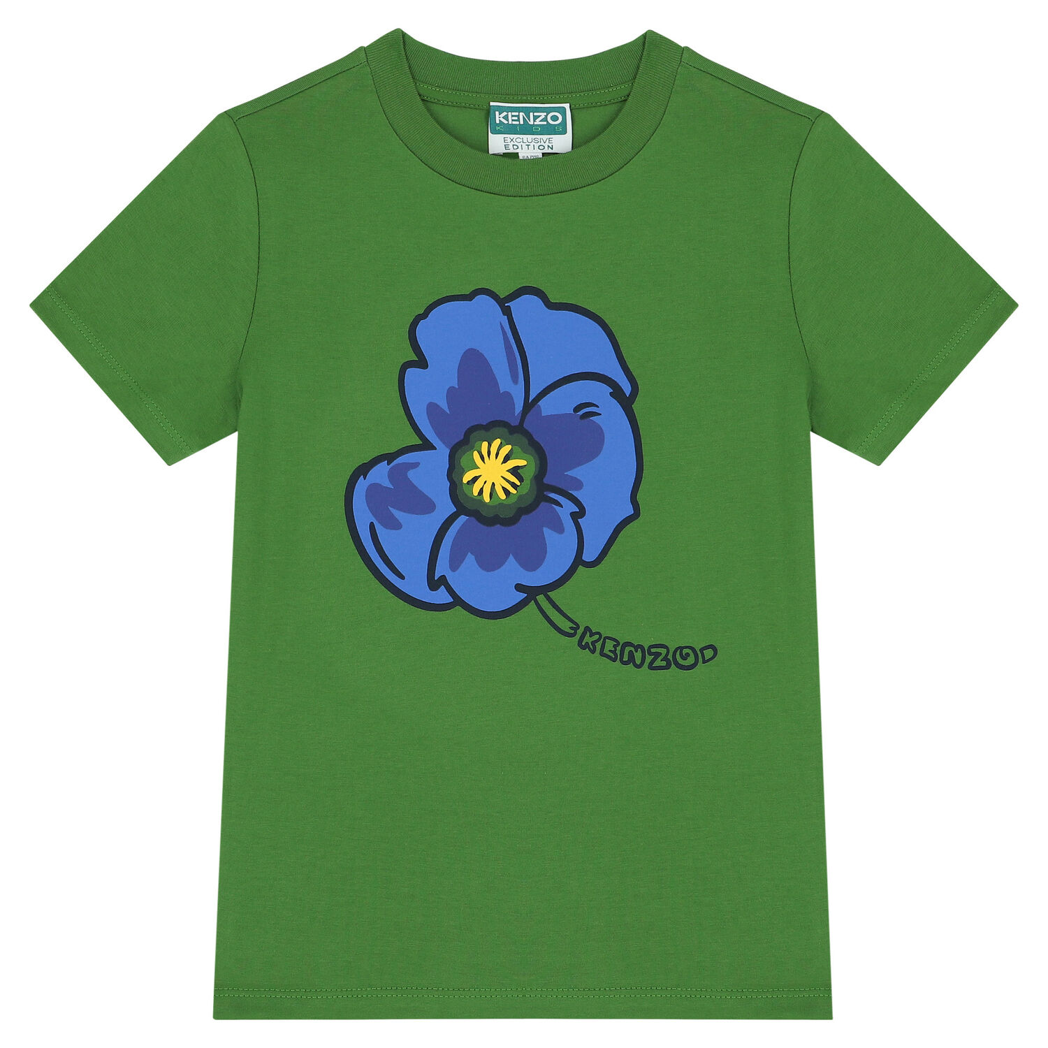 Green Logo & Poppy T-Shirt, 1, hi-res