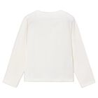 Girls Ivory Long Sleeve Top, 3, hi-res