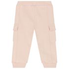 Younger Girls Pink Logo Tracksuit, 1, hi-res