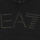 Boys Black Logo Hooded Top, 1, hi-res