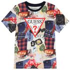 Boys Multi-Coloured Logo T-Shirt, 4, hi-res