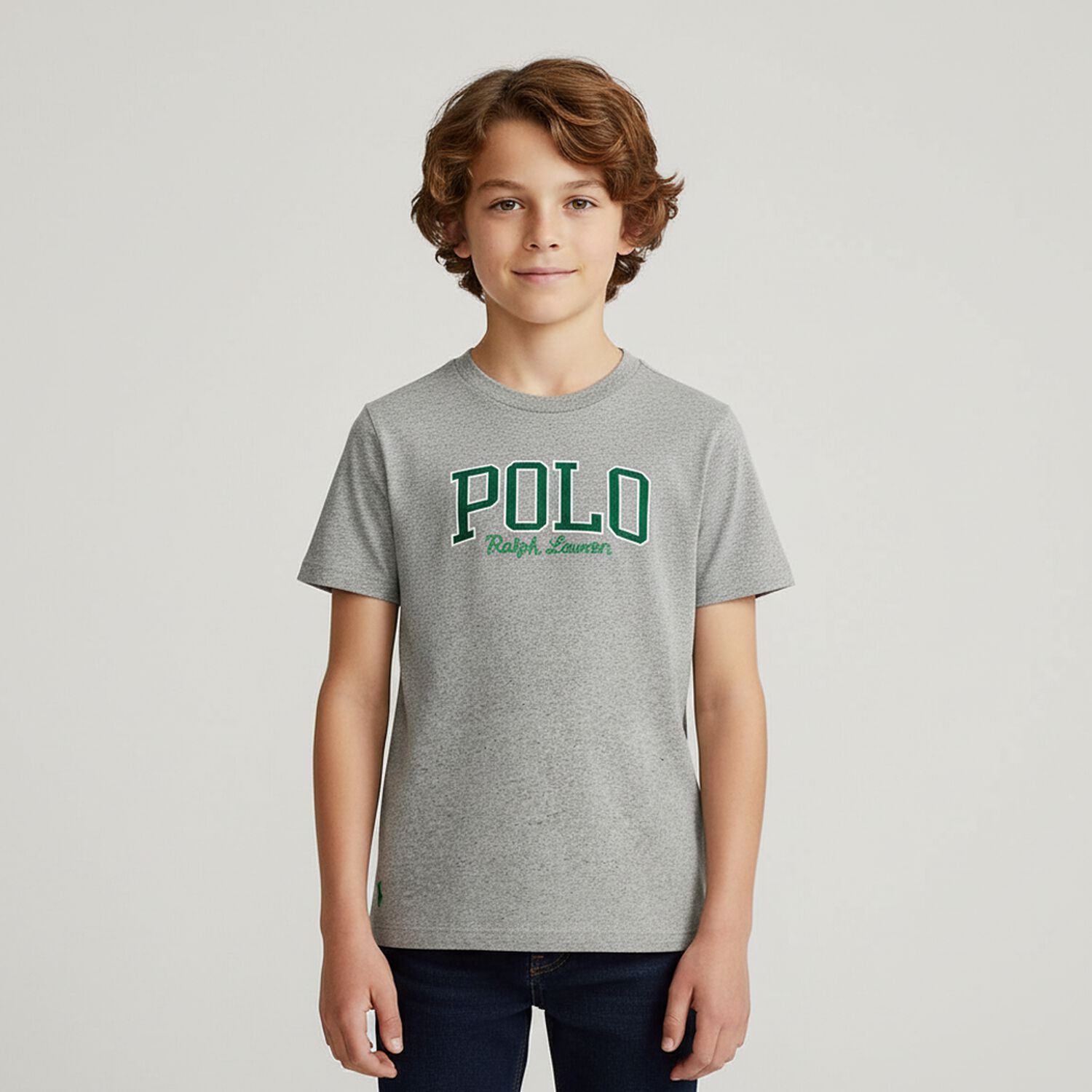 Boys Grey Logo T-Shirt, 1, hi-res